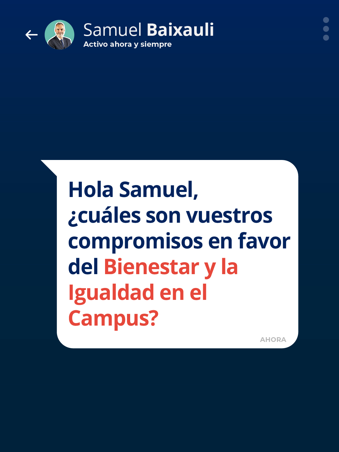 Bienestar e igualdad en el campus