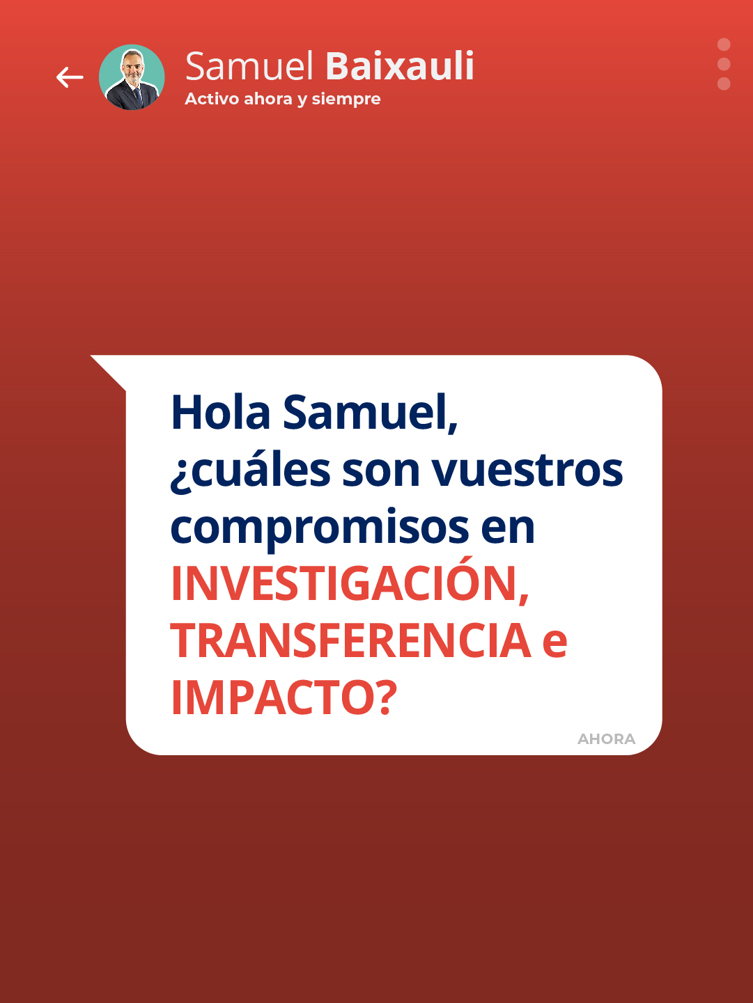 Compromisos en investigación, transferencia e impacto
