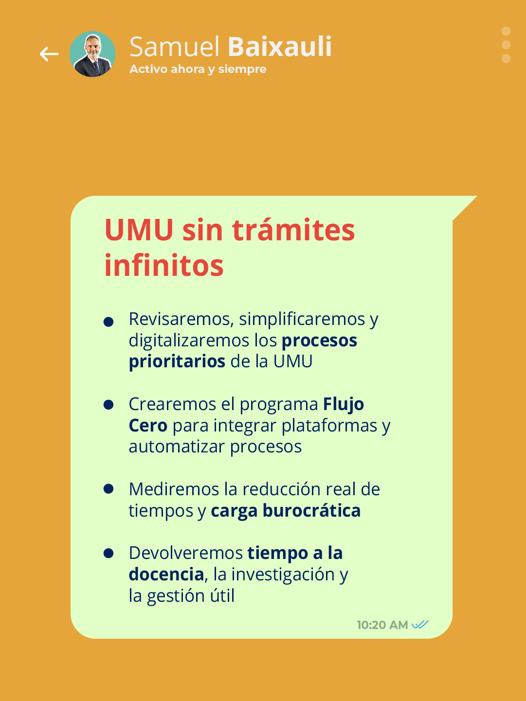 UMU sin trámites infinitos